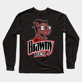 Flannel Brawny Buck Long Sleeve T-Shirt